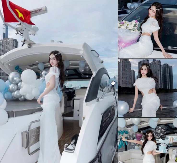 Đầm trắng cutout eo tay bồng · Mael Femme